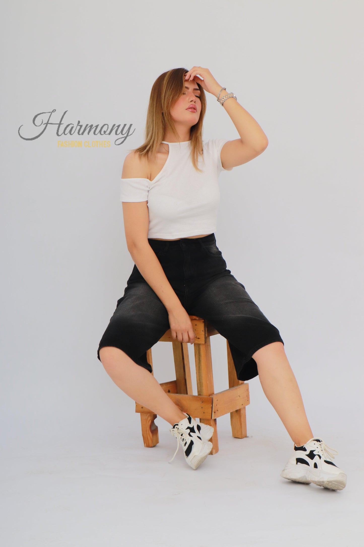 Baggy jorts ( code 4 ) - HARMONY fashion clothes