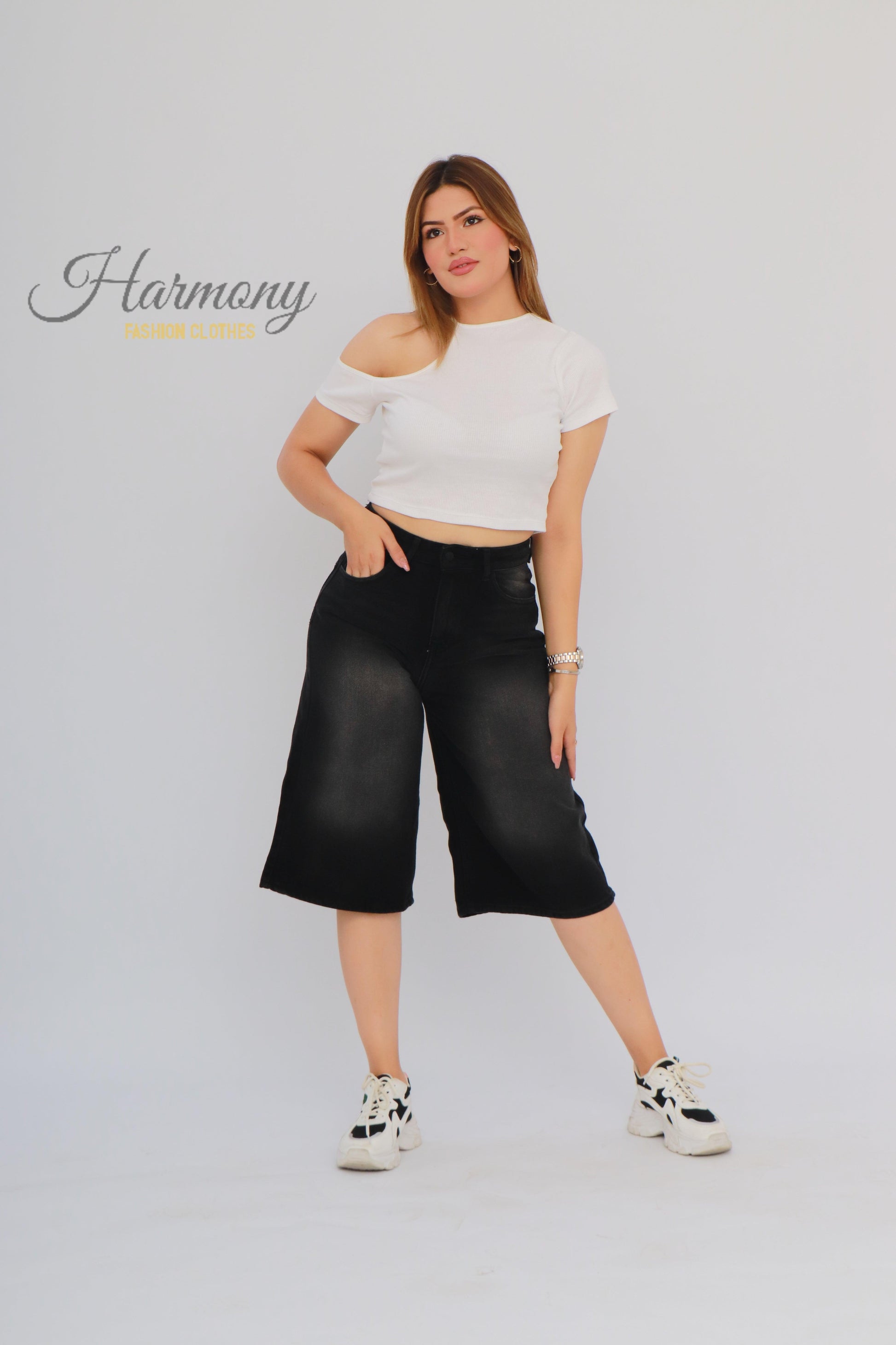 Baggy jorts ( code 4 ) - HARMONY fashion clothes