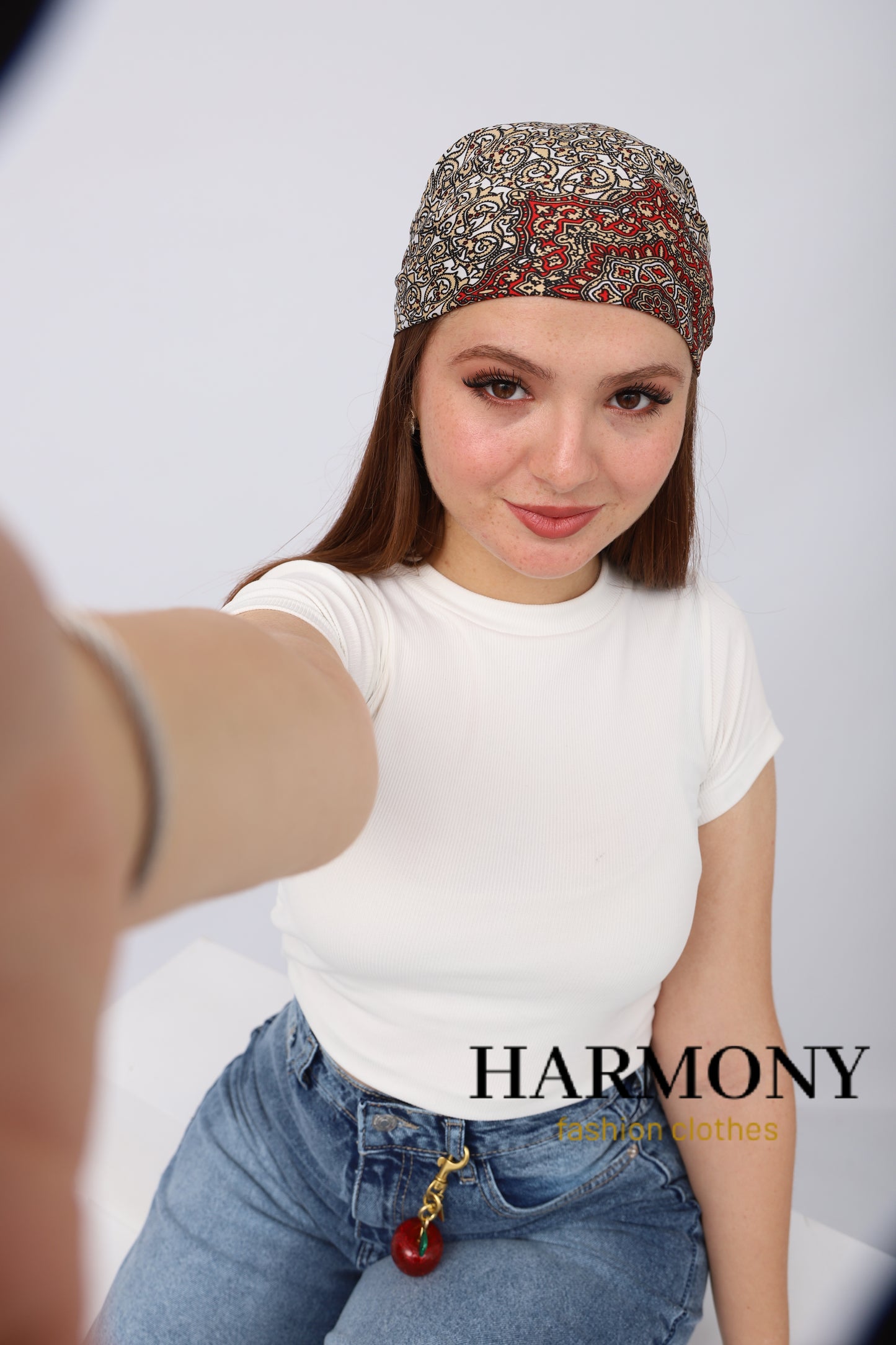 Foulard carré imprimé
