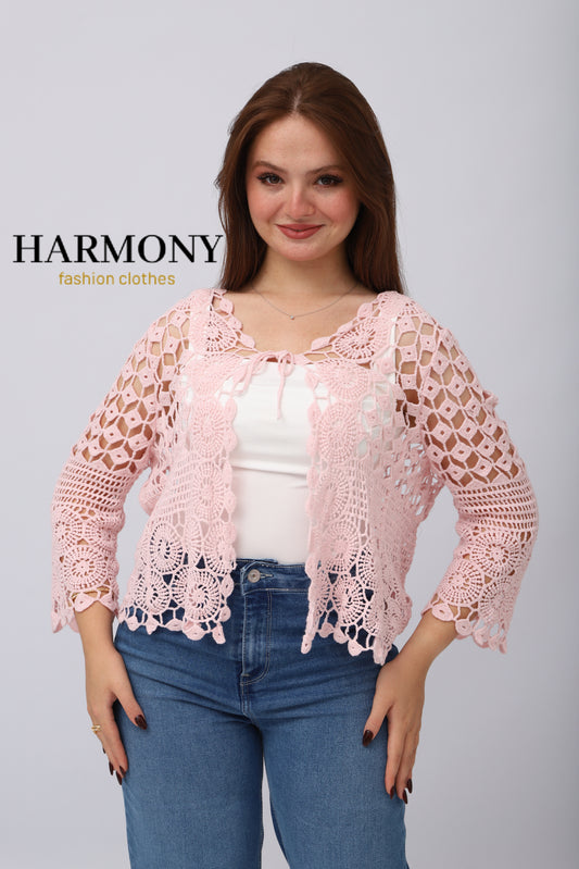 Cardigan Dentelle Crochet